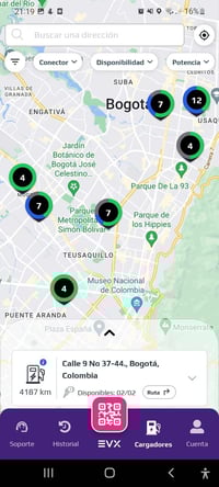 EVX Mapa